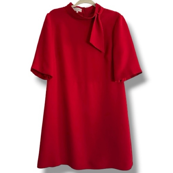 Hobbs London Tabitha Red Shift Dress Size 12 - Picture 1 of 9